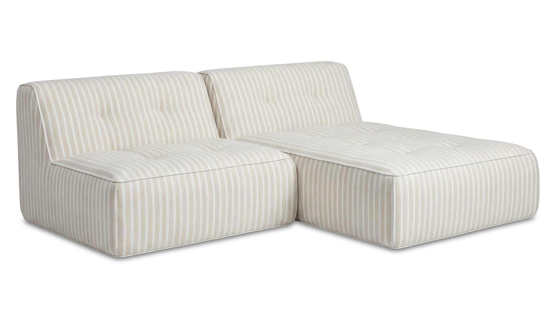 Sunseeker 2 Piece Outdoor Nook Brown Stripe.