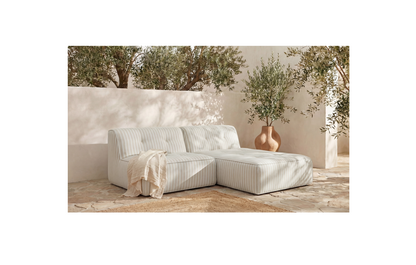 Sunseeker 2 Piece Outdoor Nook Brown Stripe.