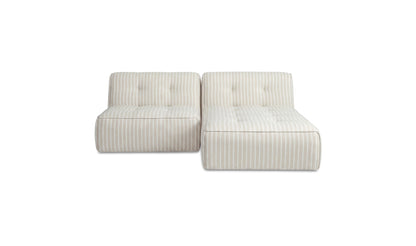 Sunseeker 2 Piece Outdoor Nook Brown Stripe.