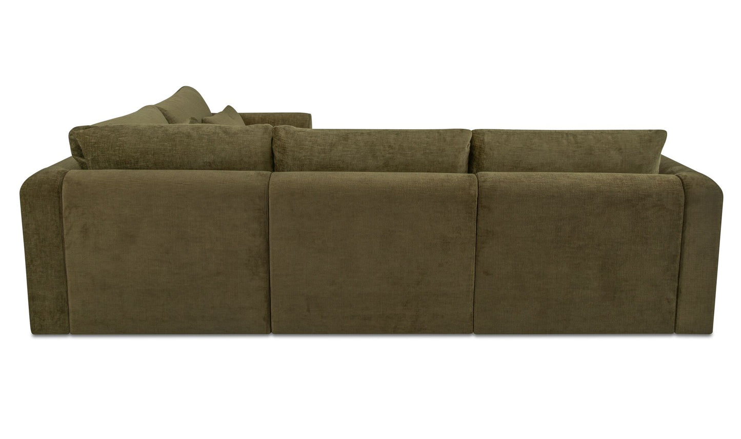Swift Classic L Modular Sectional Dark Green