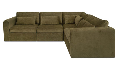 Swift Classic L Modular Sectional Dark Green