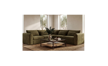 Swift Classic L Modular Sectional Dark Green