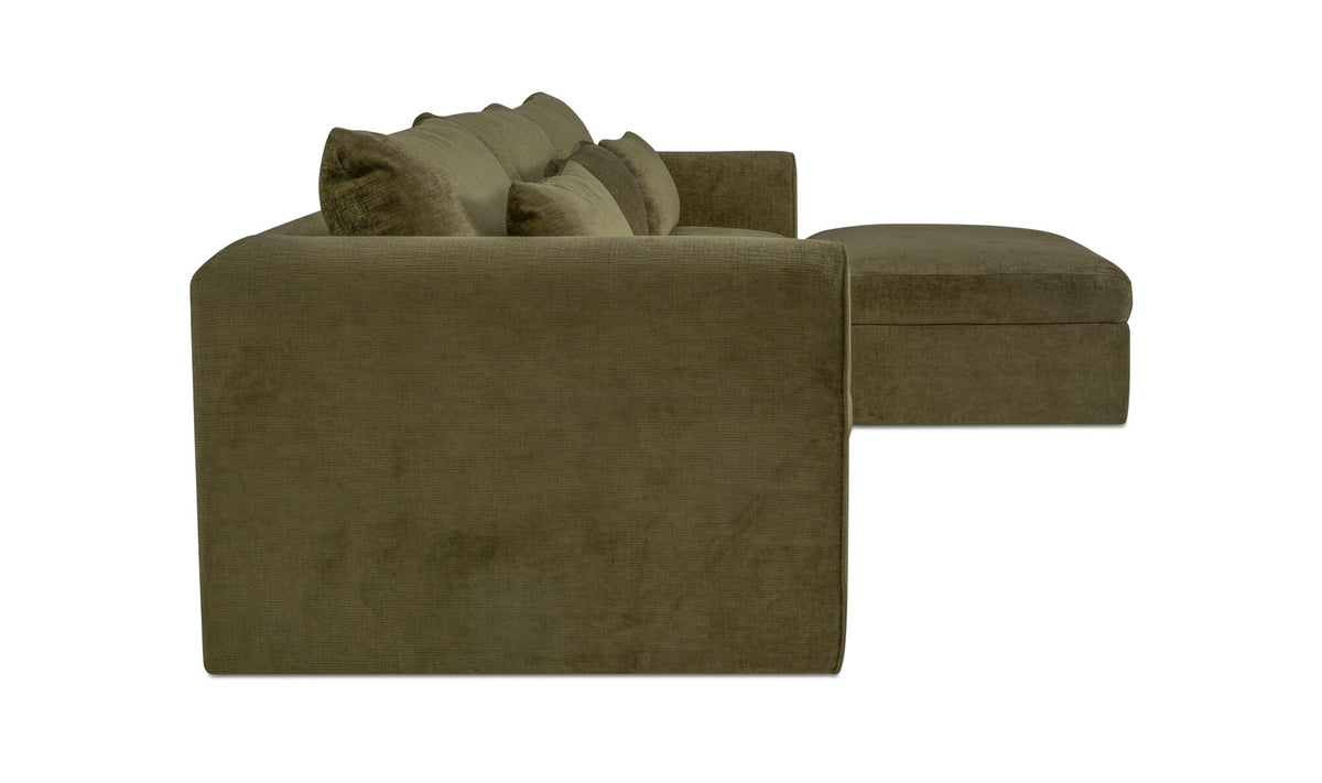 Swift Lounge Modular Sectional Dark Green.