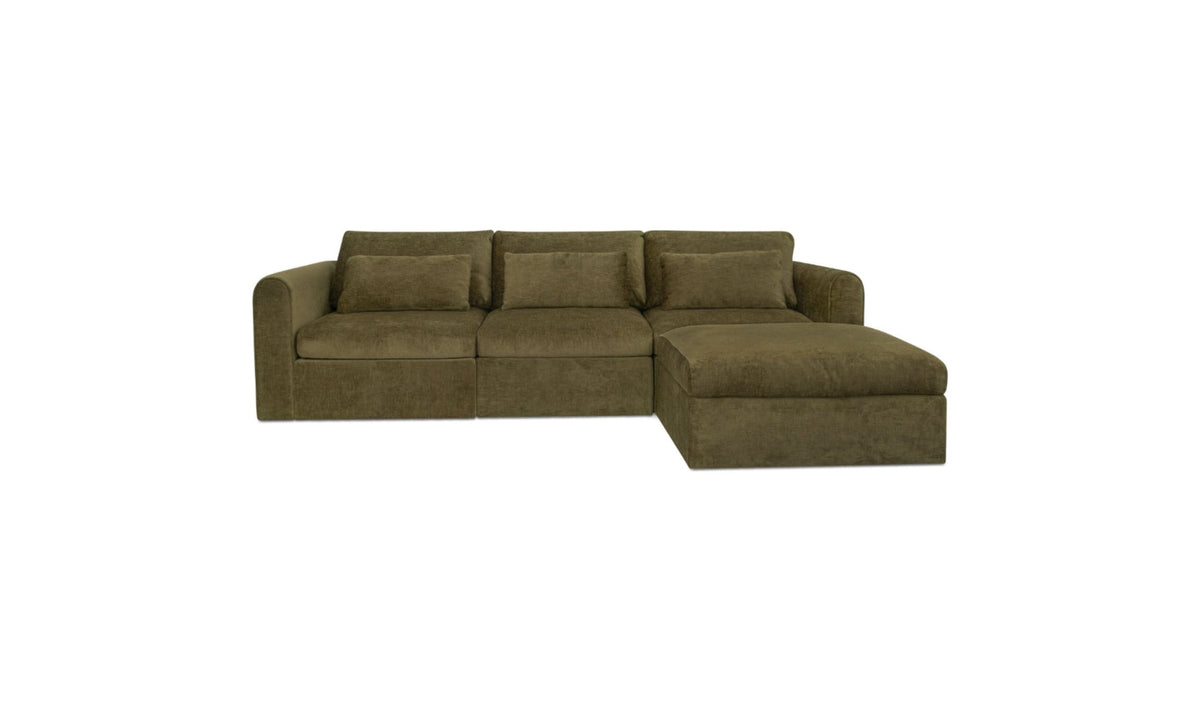 Swift Lounge Modular Sectional Dark Green.