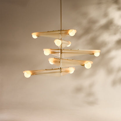 Sycamore Chandelier 5 Tiers in Dusk Pink.