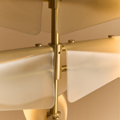 Sycamore Chandelier 3 Tiers in Dusk Pink.