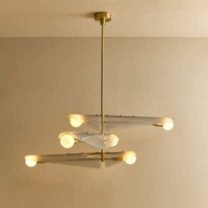 Sycamore Chandelier 3 Tiers in Dawn Grey.