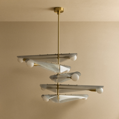 Sycamore Chandelier 5 Tiers in Dawn Grey.