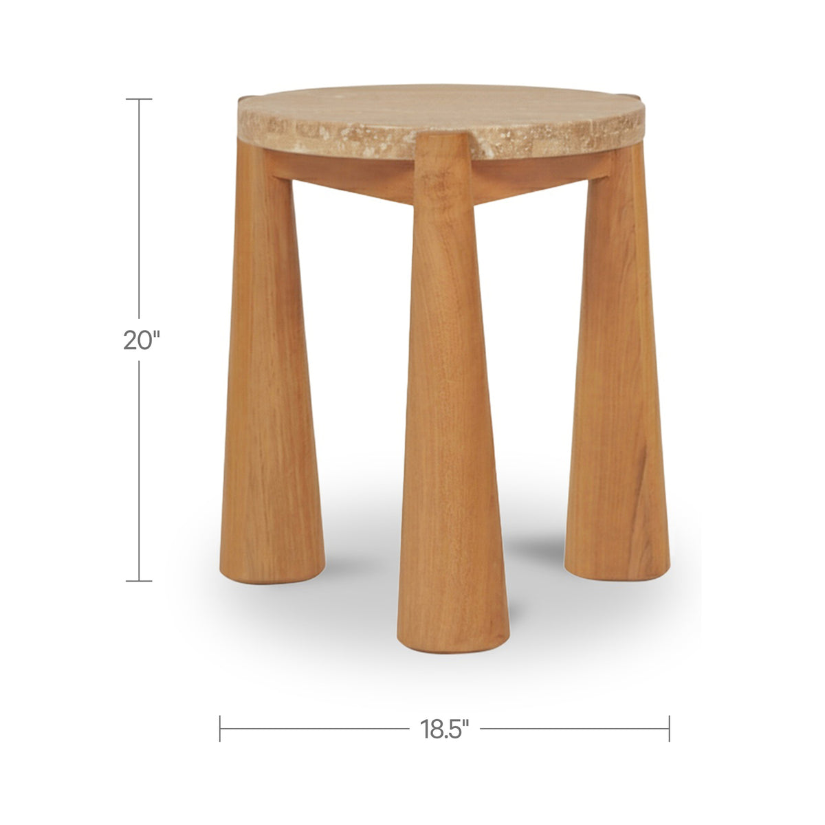 Pax Outdoor Side Table Natural additional view