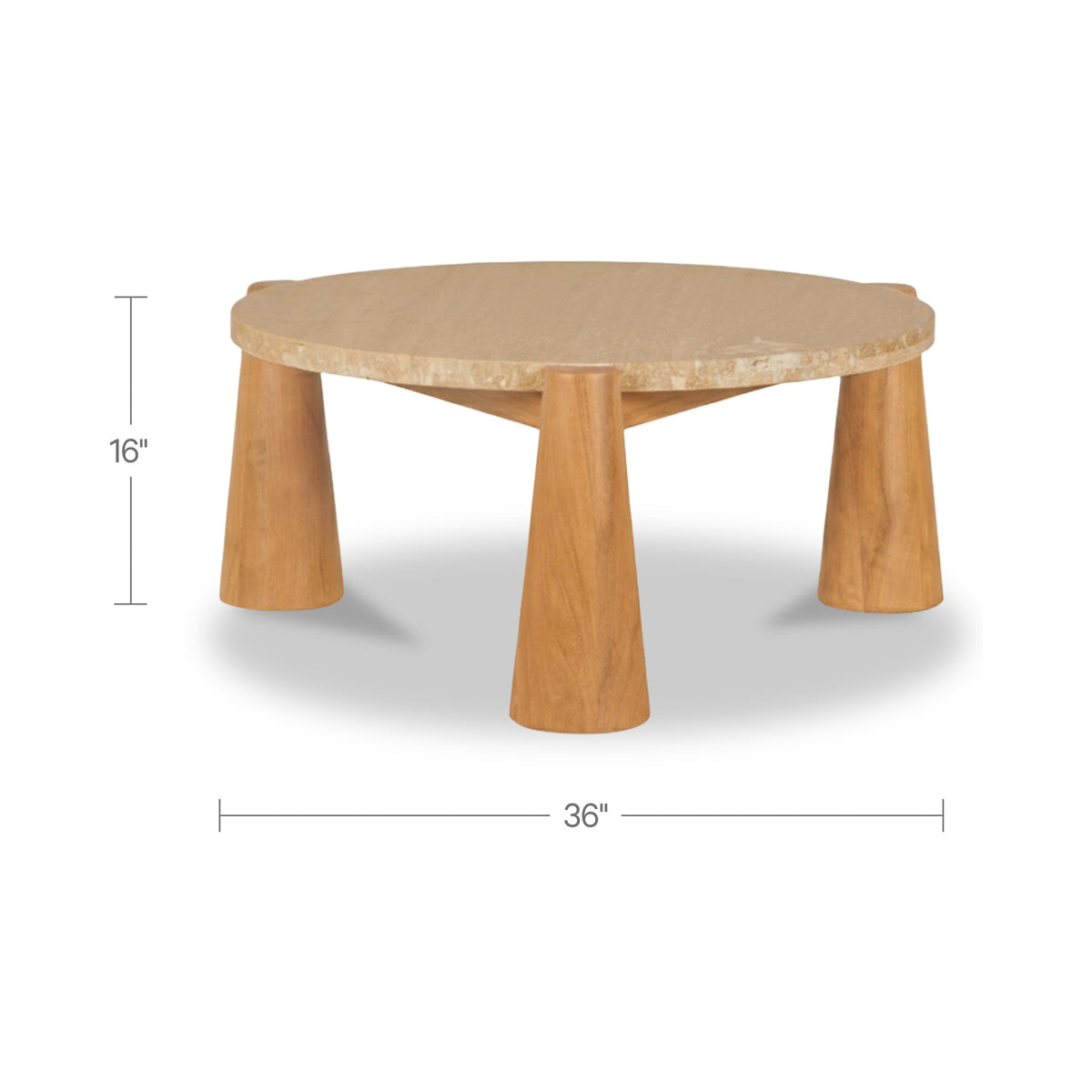 Pax Outdoor Coffee Table Natural additional view