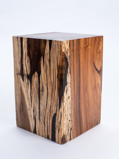Sculptural Costa Rican Hardwood Stool / Side Table Reserva Collection — No. 04