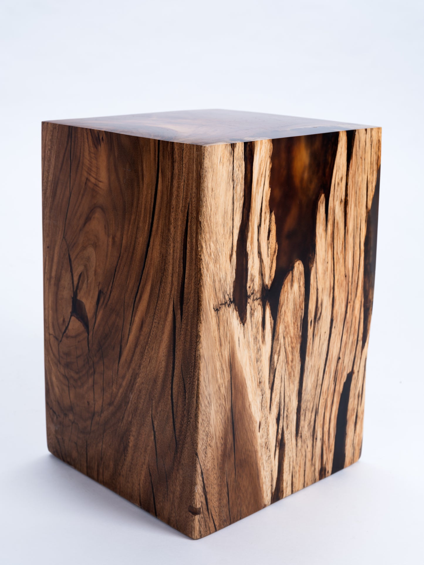 Sculptural Costa Rican Hardwood Stool / Side Table Reserva Collection — No. 04