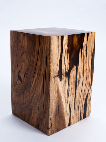 Sculptural Costa Rican Hardwood Stool / Side Table Reserva Collection — No. 04