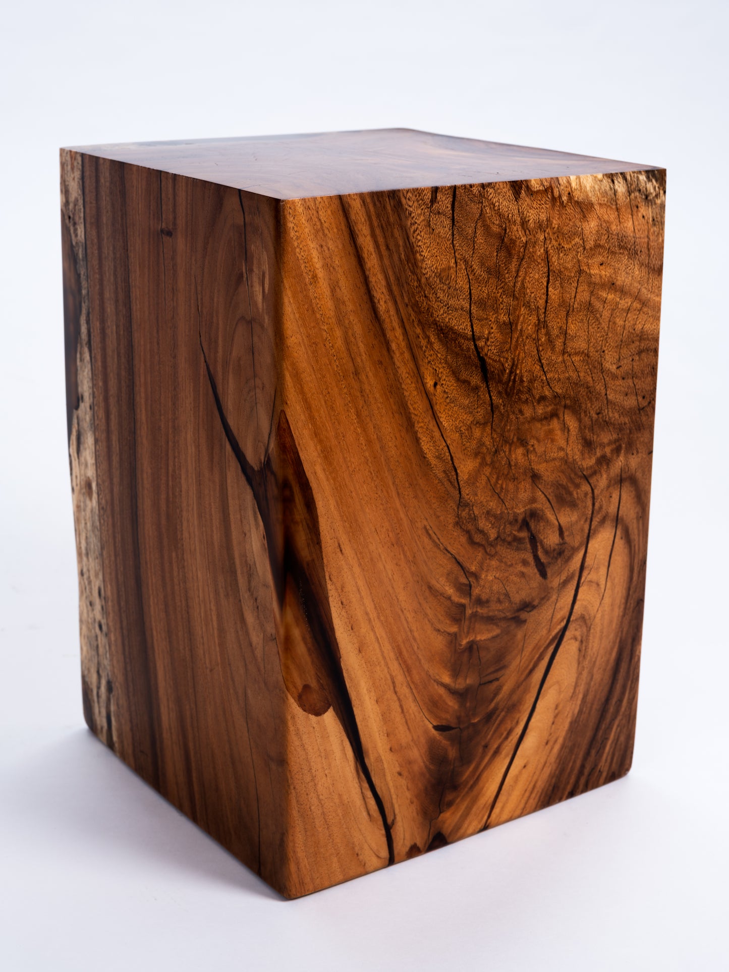 Sculptural Costa Rican Hardwood Stool / Side Table Reserva Collection — No. 04