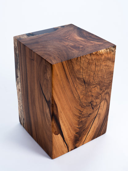 Sculptural Costa Rican Hardwood Stool / Side Table Reserva Collection — No. 04
