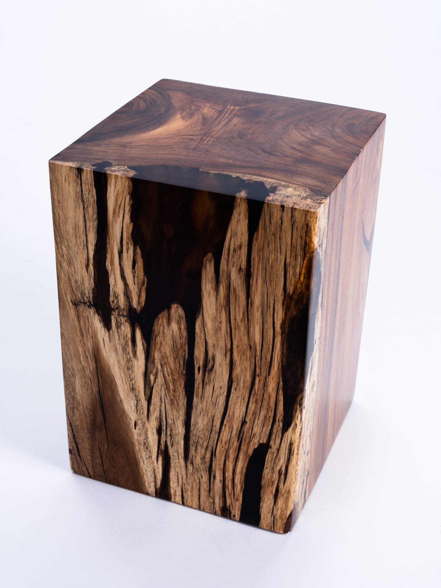 Sculptural Costa Rican Hardwood Stool / Side Table Reserva Collection — No. 04