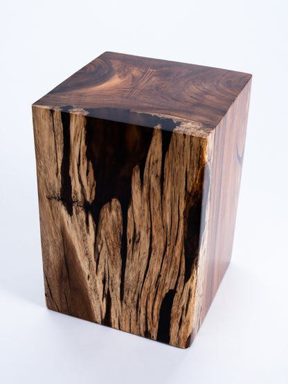 Sculptural Costa Rican Hardwood Stool / Side Table Reserva Collection — No. 04