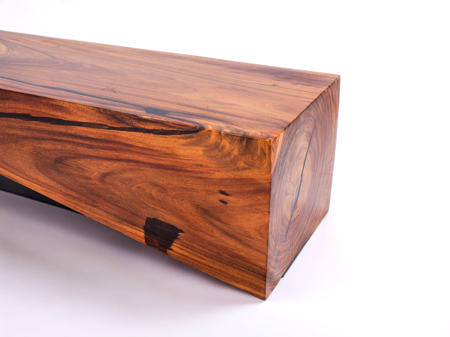 Sculptural Costa Rican Hardwood Bench Reserva Collection — No. 09.