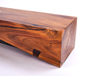 Sculptural Costa Rican Hardwood Bench Reserva Collection — No. 09.