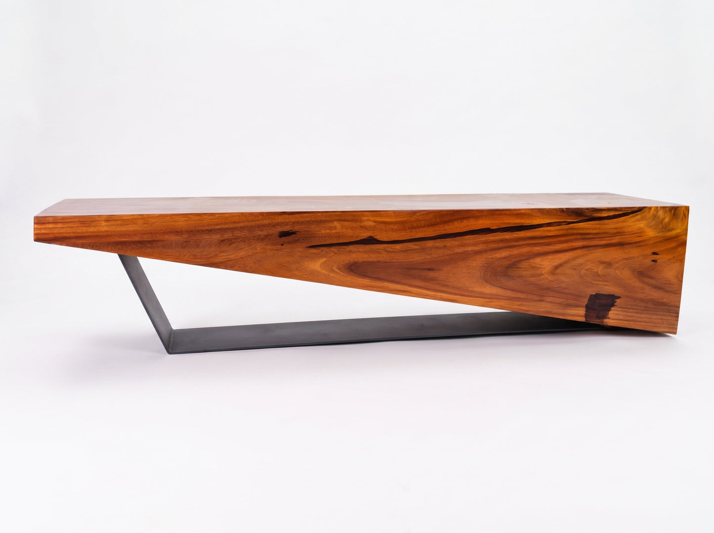 Sculptural Costa Rican Hardwood Bench Reserva Collection — No. 09.