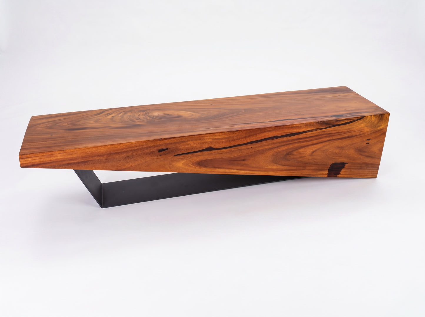 Sculptural Costa Rican Hardwood Bench Reserva Collection — No. 09.