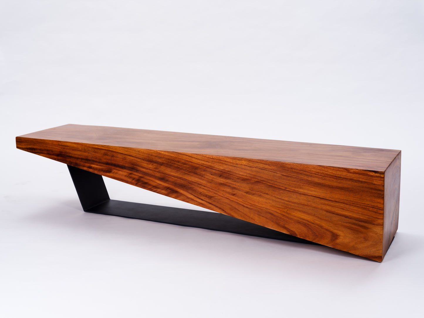 Sculptural Costa Rican Hardwood Bench Reserva Collection — No. 11