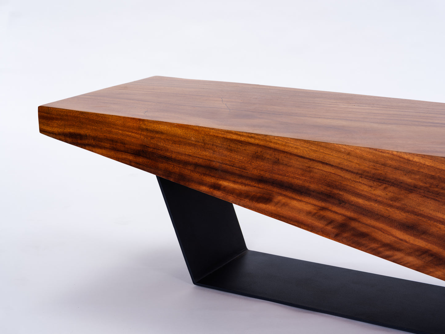Sculptural Costa Rican Hardwood Bench Reserva Collection — No. 11
