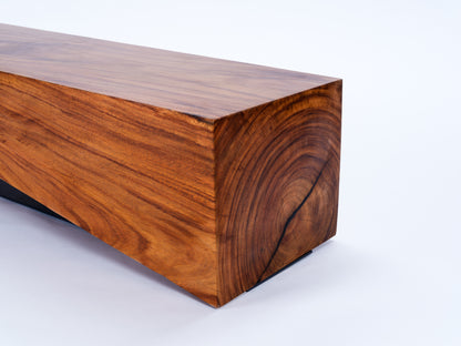 Sculptural Costa Rican Hardwood Bench Reserva Collection — No. 11
