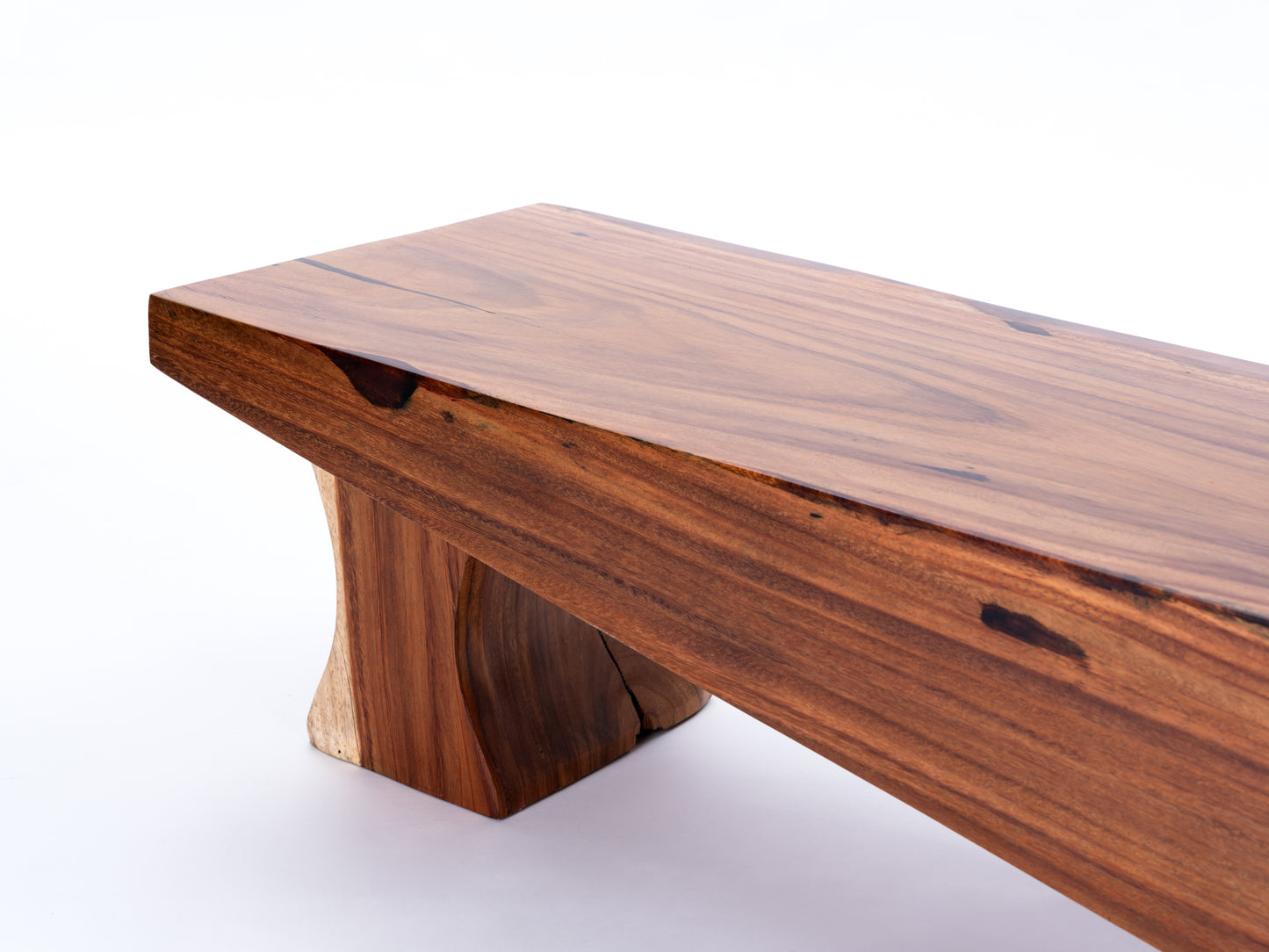 Sculptural Costa Rican Hardwood Bench Reserva Collection — No. 12.