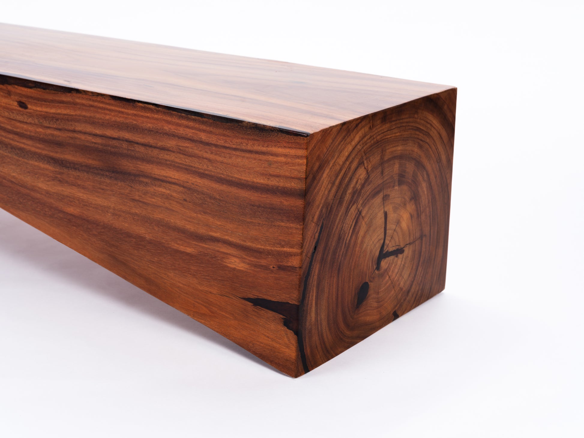 Sculptural Costa Rican Hardwood Bench Reserva Collection — No. 12.