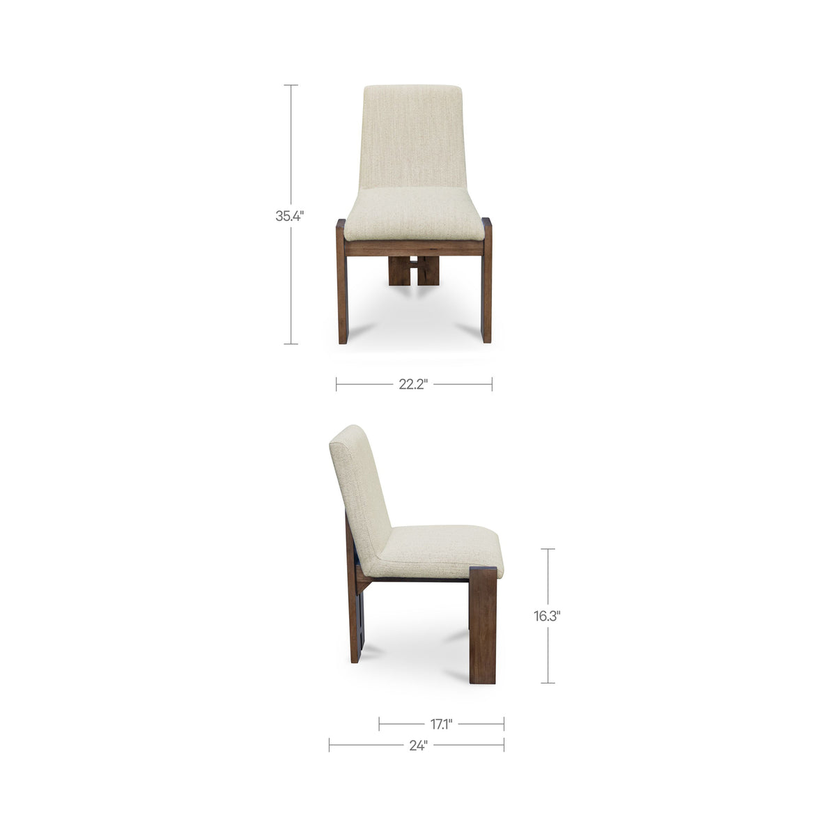 Mia Dining Chair Beige-Set of Two product image 10