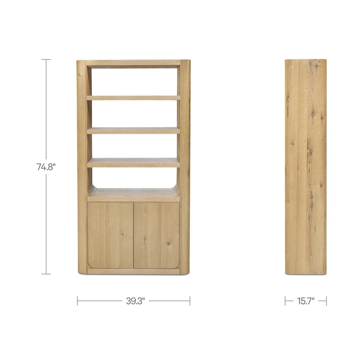 Blake Tall Cabinet Rustic Oak - lifestyle view 2