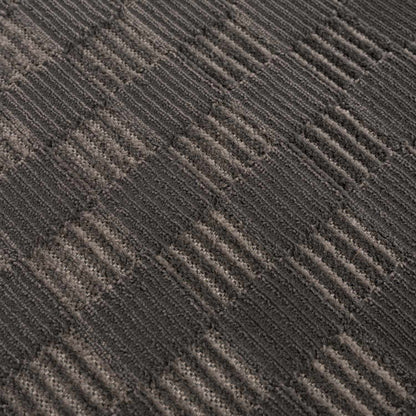 Truls 3D Checkered Washable Rug - Black