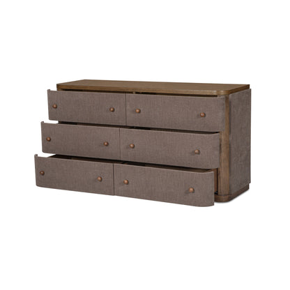 Simone 6 Drawer Dresser Brown product image additional 5