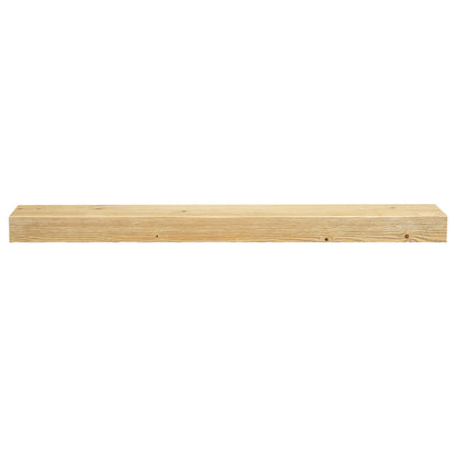 Textured Solid Floating Timber Fireplace Mantel Shelf.