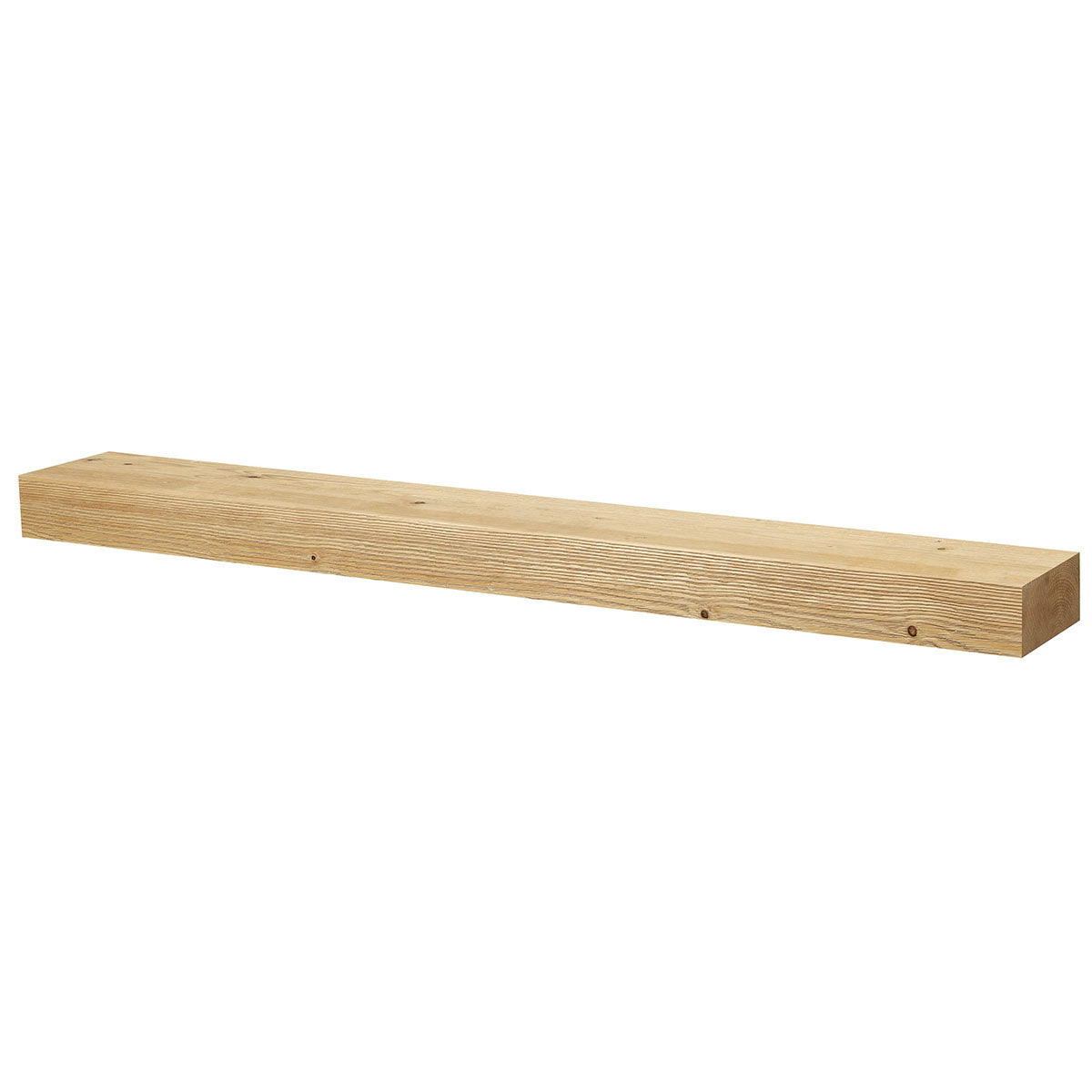 Textured Solid Floating Timber Fireplace Mantel Shelf.