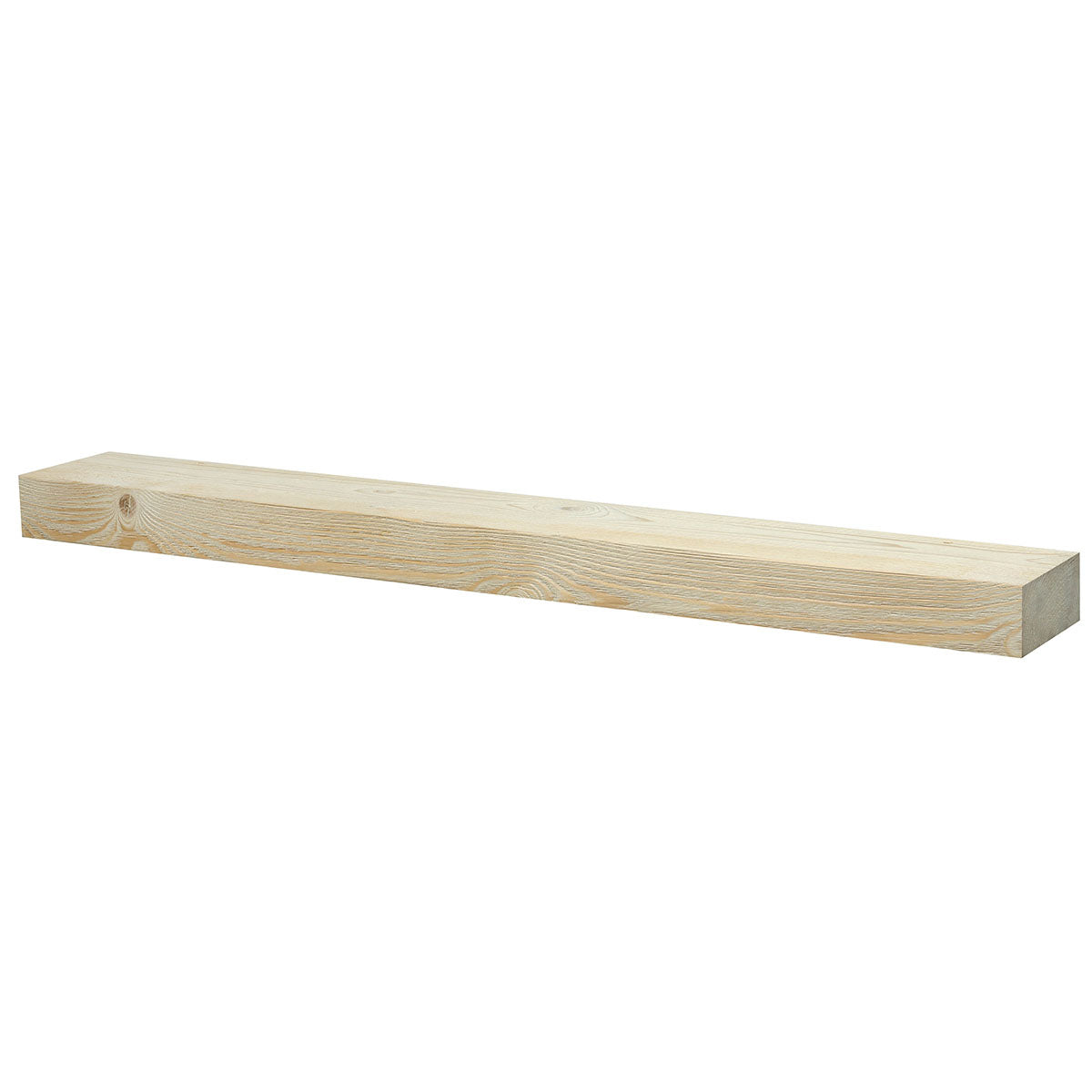 Textured Solid Floating Timber Fireplace Mantel Shelf.