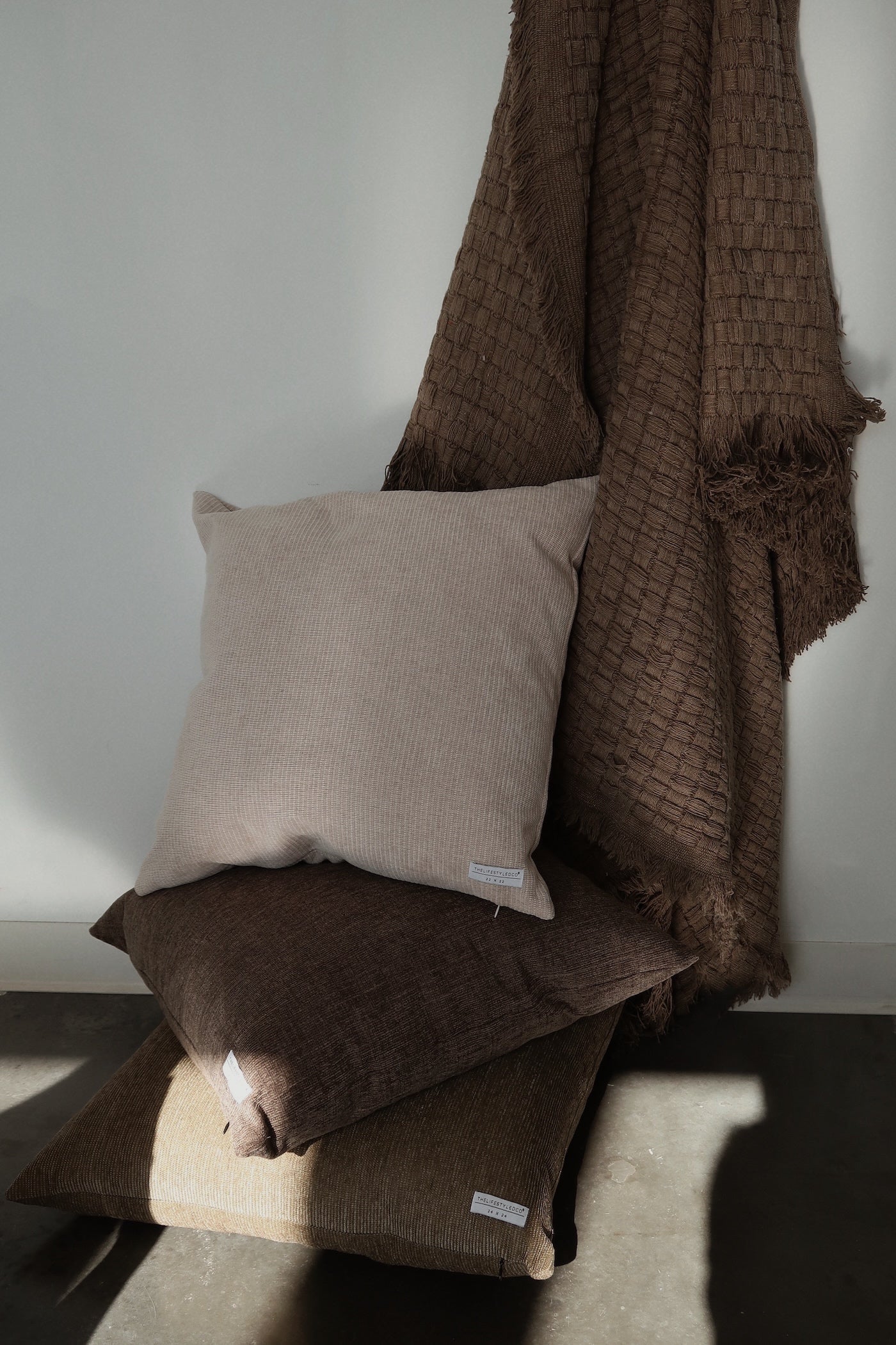 Aveline Pillow - Mocha - 2 Sizes