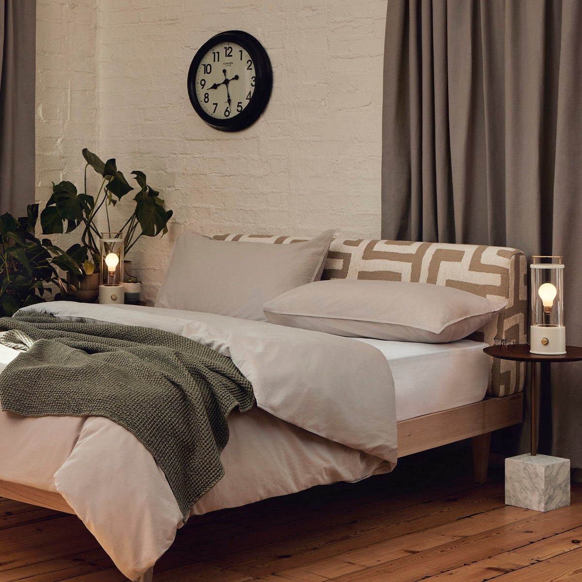 The Muse 1.0 Portable Lamp in Candlenut White - Set of 2.