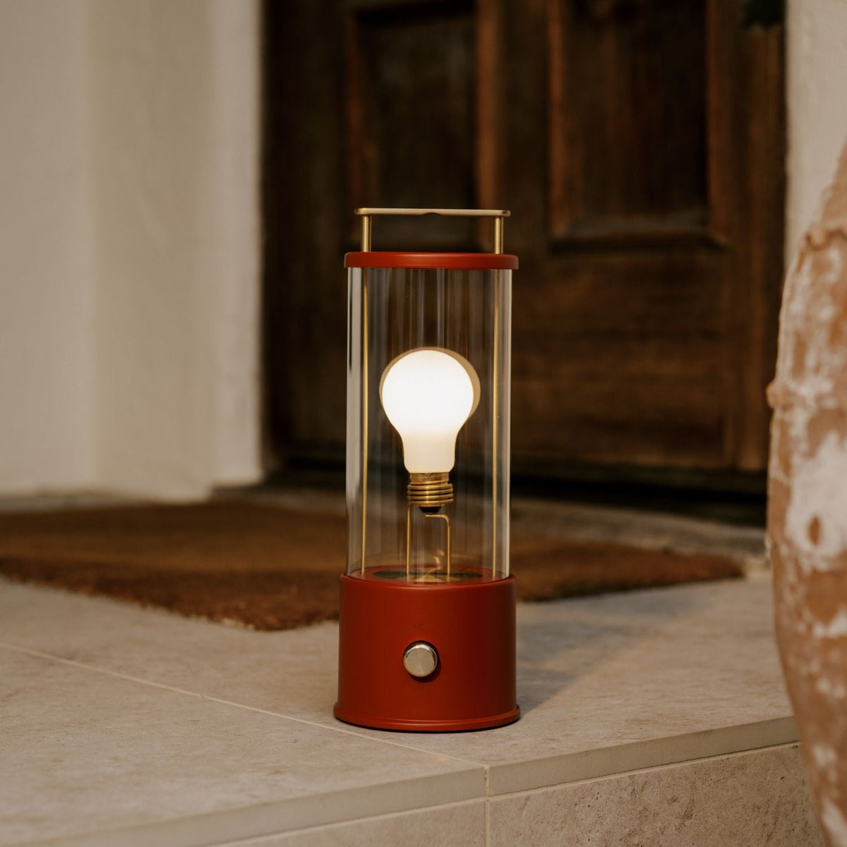 The Muse 1.0 Portable Lamp in Pomona Red.