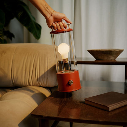 The Muse 1.0 Portable Lamp in Pomona Red.