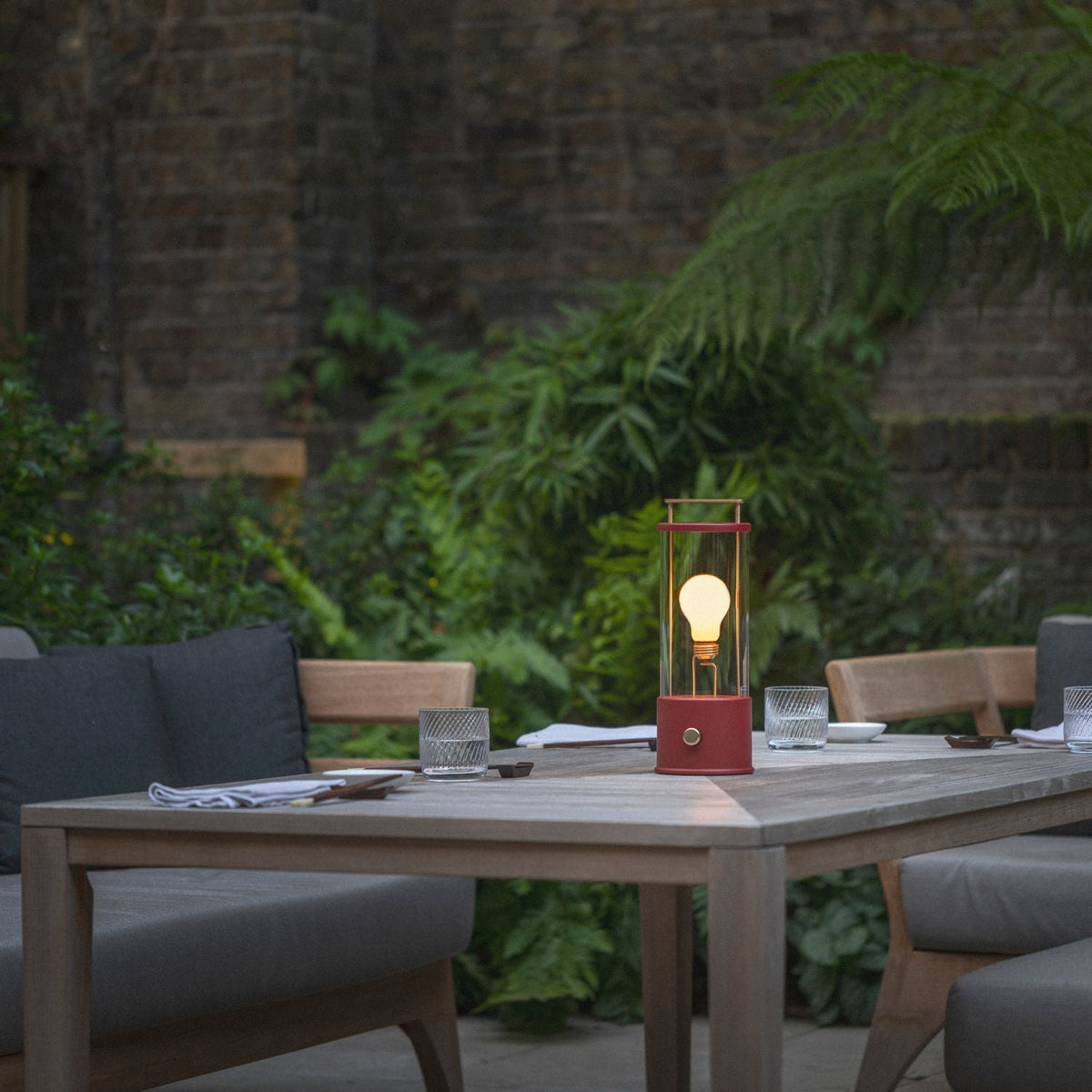 The Muse 1.0 Portable Lamp in Pomona Red.