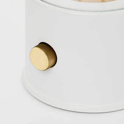 The Muse 1.0 Portable Lamp in Candlenut White.