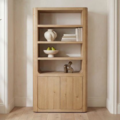 Blake Tall Cabinet Rustic Oak - lifestyle view 1
