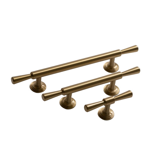 Tuxedo, Solid Brass Cabinet Pulls.