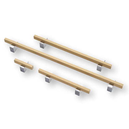 Lew's Two Tone Series Knobs and Handles Chrome and Brass.