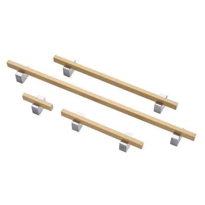 Lew's Two Tone Series Knobs and Handles Chrome and Brass.