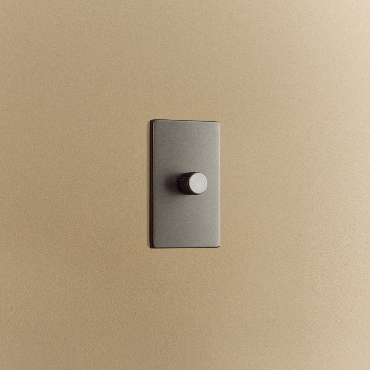 Single Rotary Wall Dimmer in Graphite.