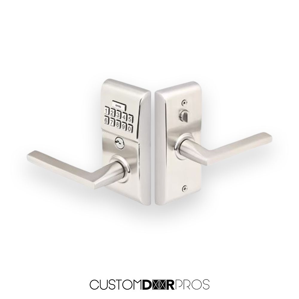 EMTEK Modern Brass Keypad Leverset