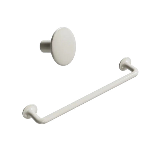 Tango Ivory Cabinet Knob and Handle.